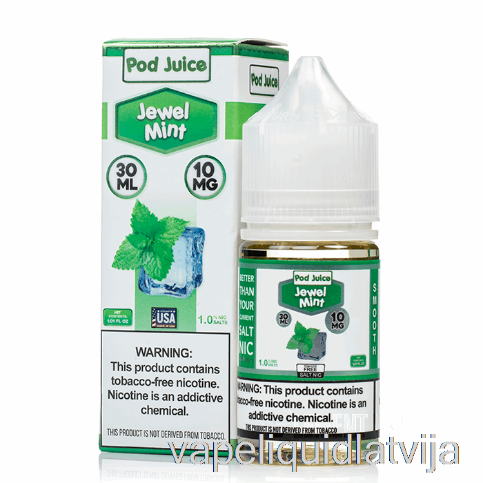 Dārgakmeņu Piparmētru - Pāksts Sula - 30ml 20mg Vape šķidrums